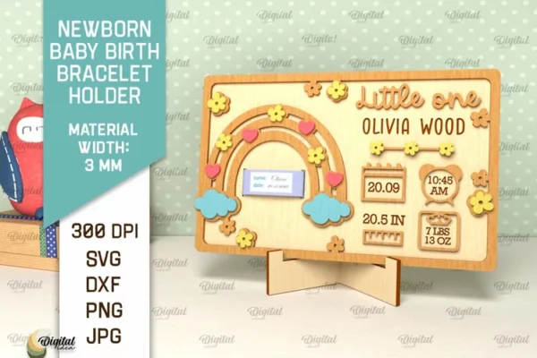 Letrero Para Bebe Recien Nacido 4 Creativo Digital